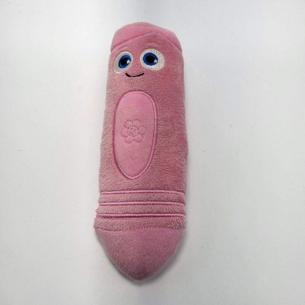Baby First TV Color Crew 8" Plush Talking Toy Pink Crayon - TESTED & WORKS